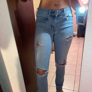 Distressed American Eagle Jeans